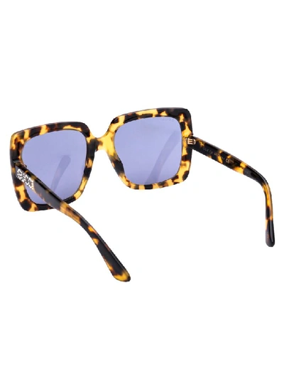 Shop Gucci Sunglasses In Havana Havana Violet