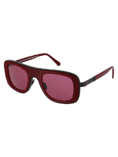 Shop Philipp Plein Sunglasses In Bordeaux