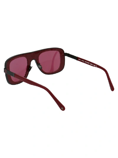 Shop Philipp Plein Sunglasses In Bordeaux