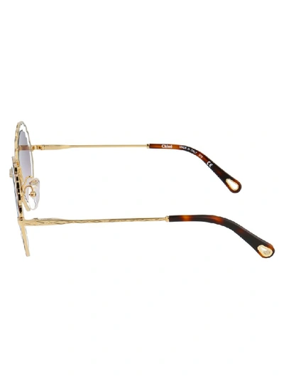 Shop Chloé Sunglasses In Havana Crystal