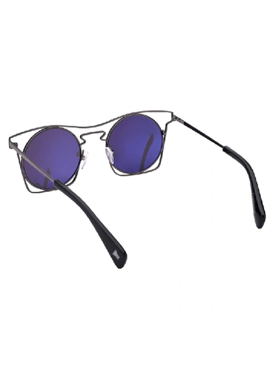 Shop Yohji Yamamoto Sunglasses In /gry