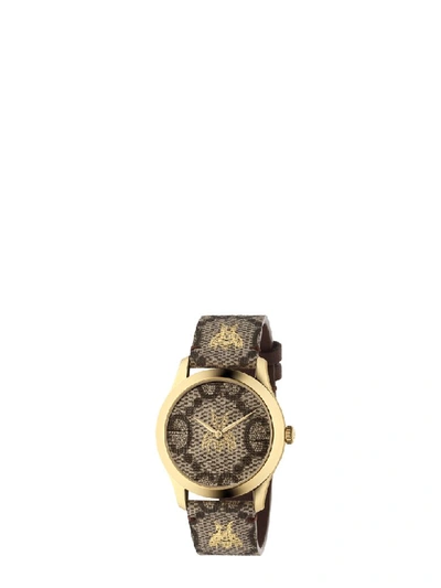 Shop Gucci G-timeless Garden Le Marchè Des Merveilles Watch In Black