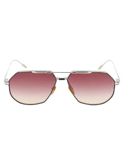 Shop Jacques Marie Mage Sunglasses In Silver Fox