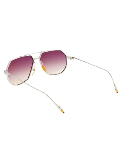 Shop Jacques Marie Mage Sunglasses In Silver Fox