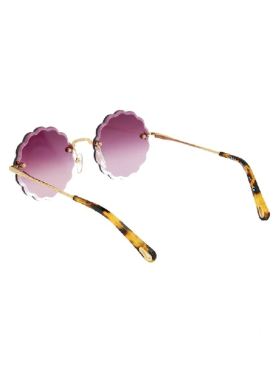 Shop Chloé Sunglasses In Gold Gradient