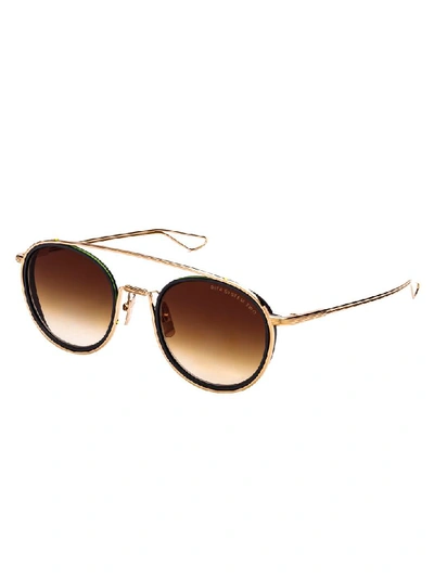 Shop Dita Sunglasses In Gold/black Iron