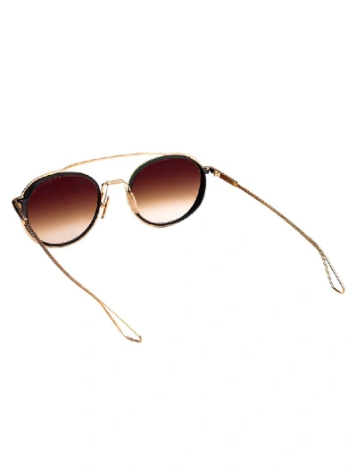 Shop Dita Sunglasses In Gold/black Iron