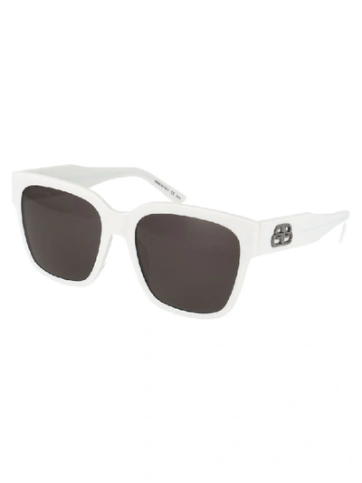 Shop Balenciaga Sunglasses In White White Grey