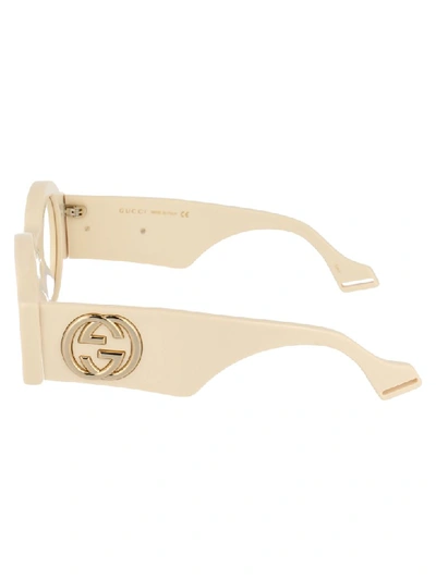 Shop Gucci Sunglasses In Ivory Ivory Transparent