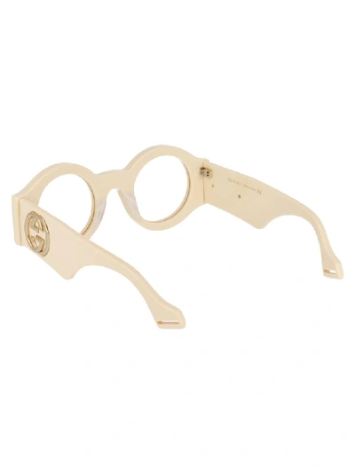 Shop Gucci Sunglasses In Ivory Ivory Transparent