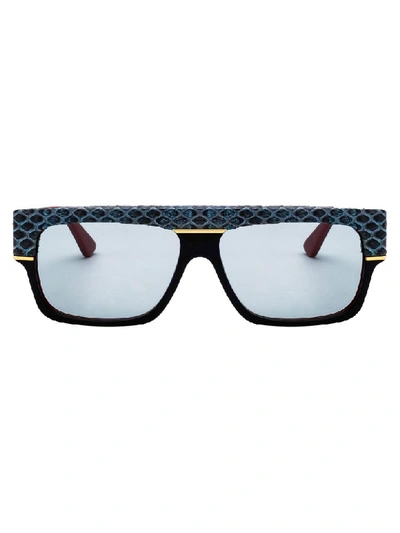 Shop Gucci Sunglasses In Black Black Blue