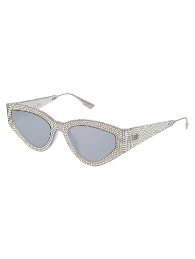 Shop Dior Sunglasses In T Crystal White