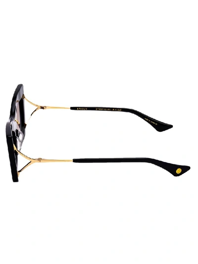 Shop Dita Sunglasses In Black/gold