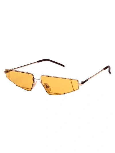Shop Fendi Sunglasses In Gold Brown