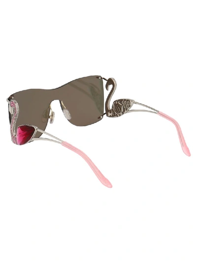 Shop Philipp Plein Sunglasses In Kuxu Nickel Pink Mirror Pink