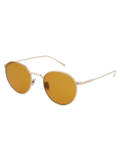 Shop Lacoste Sunglasses In Light Gold