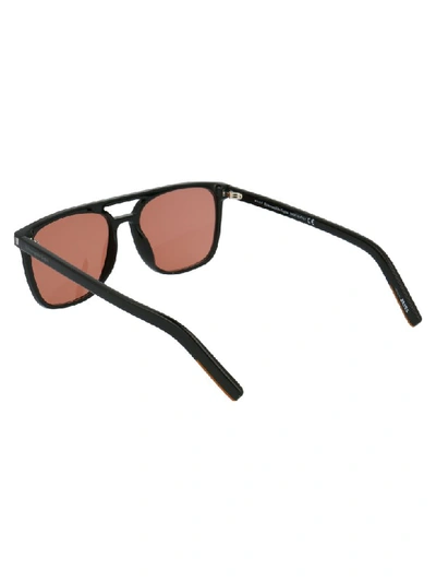 Shop Ermenegildo Zegna Sunglasses In S Black