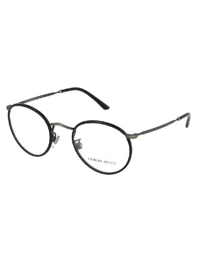 Shop Giorgio Armani Sunglasses In Black/brushed Gunmetal