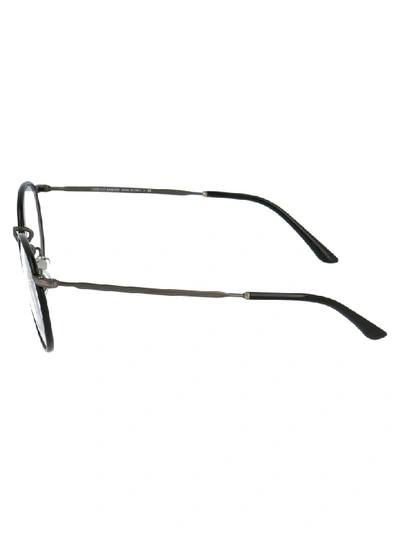 Shop Giorgio Armani Sunglasses In Black/brushed Gunmetal