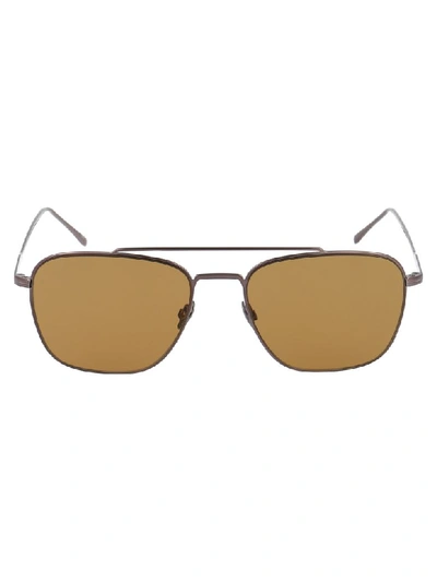 Shop Lacoste Sunglasses In Matte Dark Ruthenium