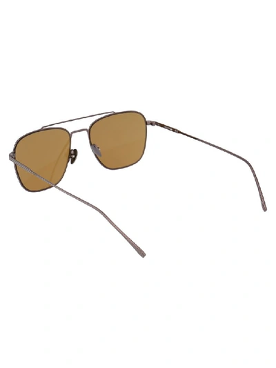 Shop Lacoste Sunglasses In Matte Dark Ruthenium