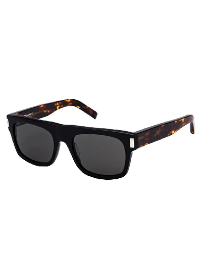 Shop Saint Laurent Sunglasses In Black Havana Grey