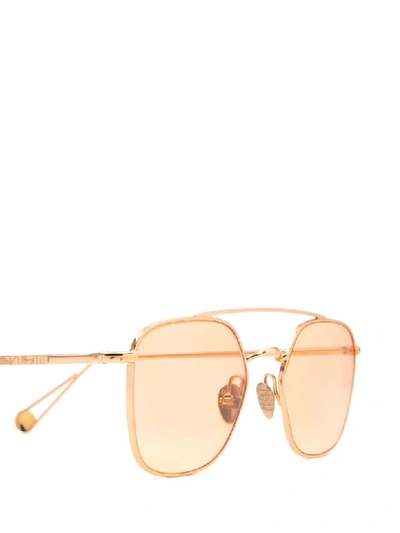 Shop Ahlem Sunglasses In Peony Gold Shiny