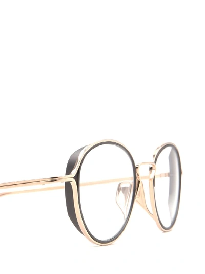 Shop Dita Eyewear In Gld-blk