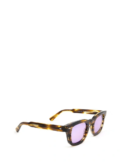 Shop Ahlem Sunglasses In Yellow Lines