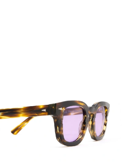 Shop Ahlem Sunglasses In Yellow Lines