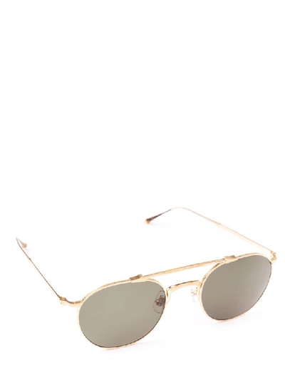 Shop Matsuda Sunglasses In Brushed Gold