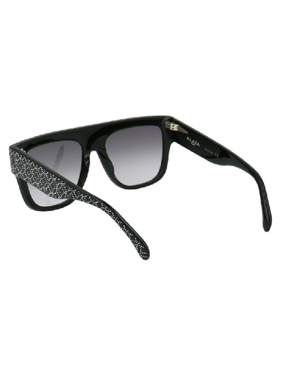 Shop Alaïa Sunglasses In Black Black Grey