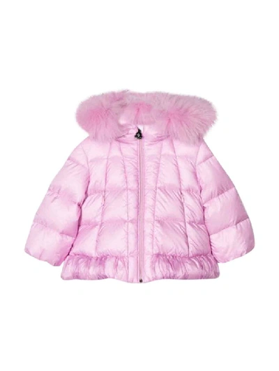 Shop Moncler Pink Lightweight Jacket Verney In Rosa
