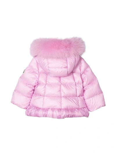 Shop Moncler Pink Lightweight Jacket Verney In Rosa