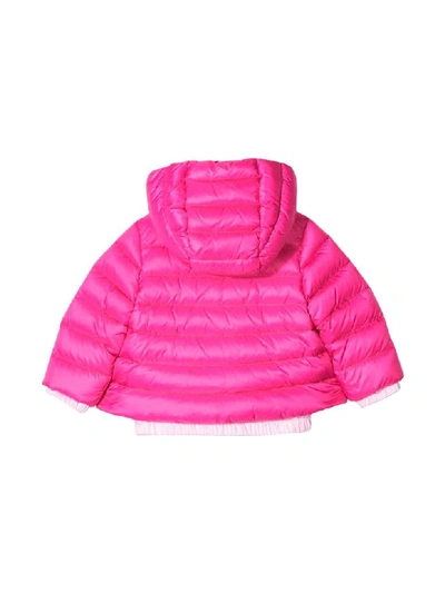 Shop Moncler Fucsia Mirmande Baby Jacket