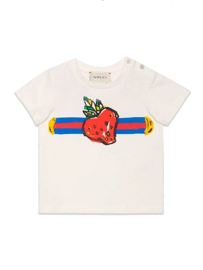 Shop Gucci White T-shirt In Bianco/multicolor