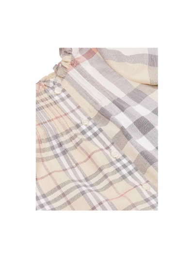 Shop Burberry Cotton Baby Dress In Var. Uni