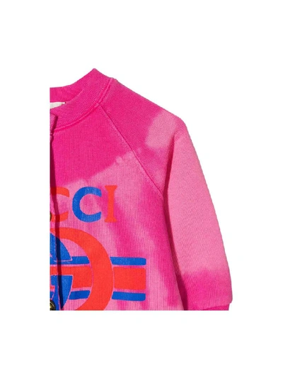 Shop Gucci Cotton Sweatshirt In Rosa