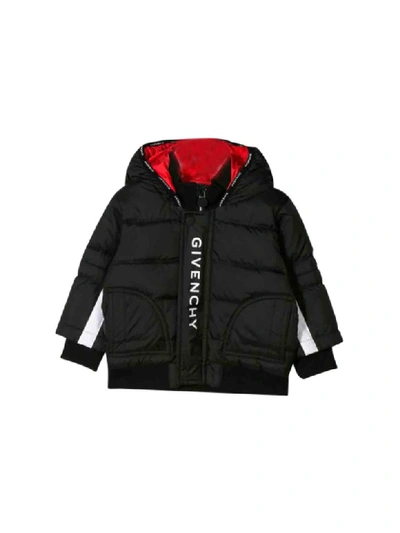 Shop Givenchy Printed Padded Jacket In Nero