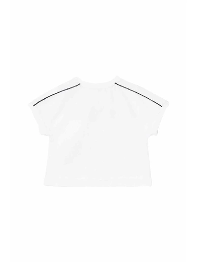 Shop Burberry Cotton T-shirt In Bianco