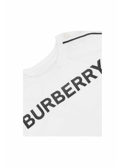 Shop Burberry Cotton T-shirt In Bianco