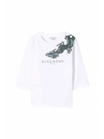 Shop Givenchy Cotton T-shirt In Bianco