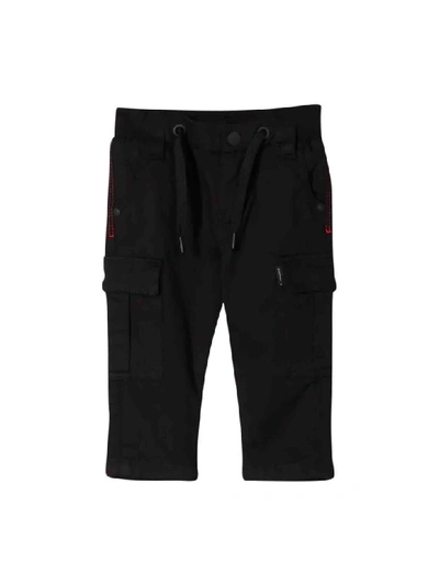 Shop Givenchy Cargo Model Trousers In Nero