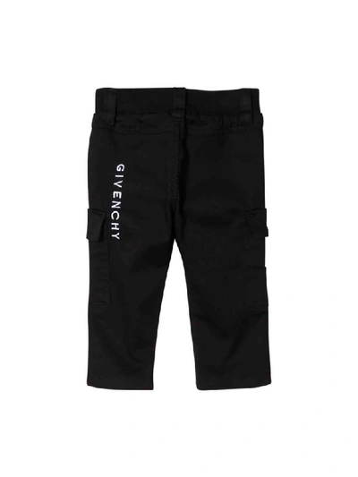 Shop Givenchy Cargo Model Trousers In Nero