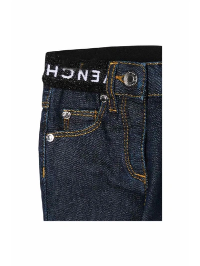 Shop Givenchy Logo Jeans In Denim Scuro