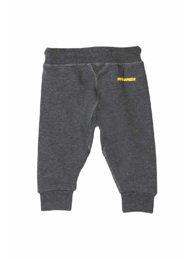 Shop Dsquared2 Cotton Sport Trousers In Grigio