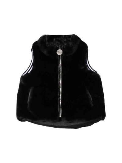 Shop Givenchy Vest With Synthetic Fur In Nero