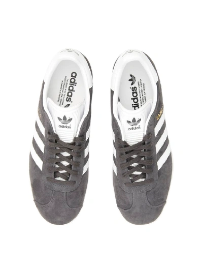 Shop Adidas Originals Gazelle Originals Sneakers In Solid Grey White Gold (grey)