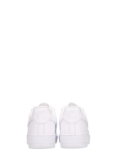 Shop Nike White Leather Air Force One 07 Sneakers