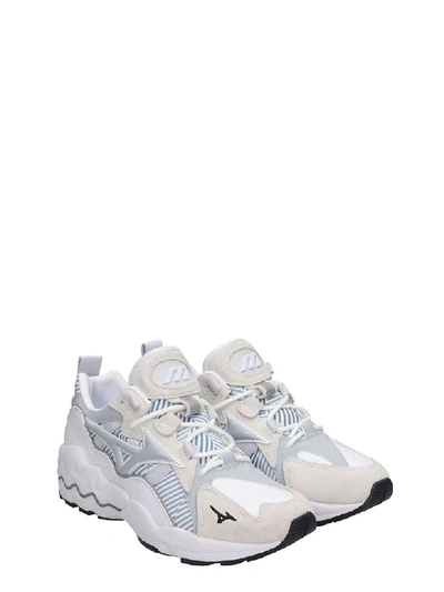 Shop Mizuno 1906 Wave Rider 1 Sneakers In White Tech/synthetic